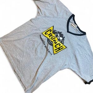 Crunch Gray T-Shirt with Black Trim